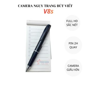 Camera nguỵ trang bút V8s, mang theo quay video kín đáo